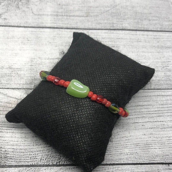 ARTISAN handcrafted handmade 925 sterling silver beaded bracelet boho layering. - Picture 4 of 5